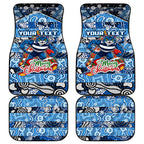 Cats Football Merry Christmas Car Mats Indigenous Australian Art