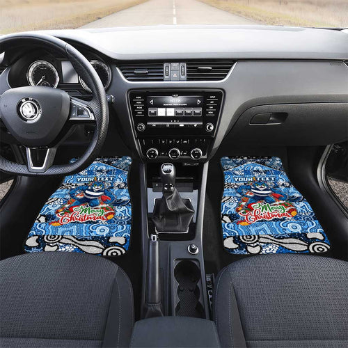 Cats Football Merry Christmas Car Mats Indigenous Australian Art