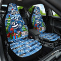 Cats Football Merry Christmas Car Seat Cover Indigenous Australian Art