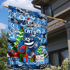 Cats Football Merry Christmas Garden Flag Indigenous Australian Art