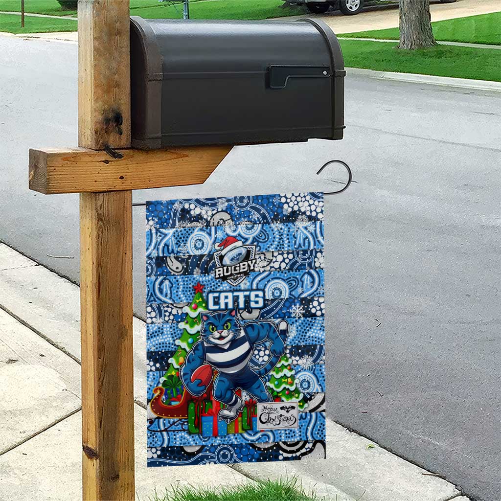 Cats Football Merry Christmas Garden Flag Indigenous Australian Art