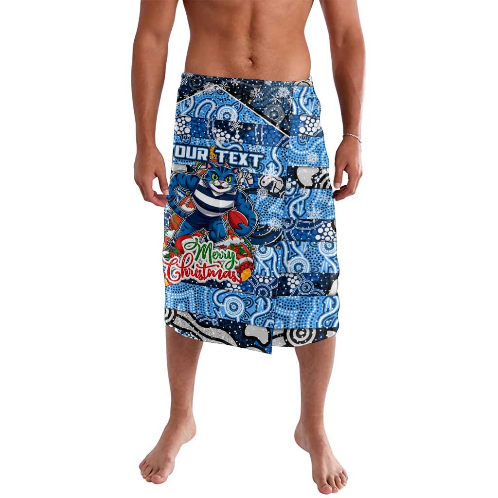Custom Cats Rugby Merry Christmas Lavalava Indigenous Australian Art