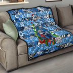 Cats Football Merry Christmas Quilt Indigenous Australian Art