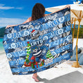 Cats Football Merry Christmas Sarong Indigenous Australian Art