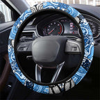 Cats Football Merry Christmas Steering Wheel Cover Indigenous Australian Art