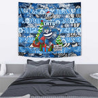 Cats Football Merry Christmas Tapestry Indigenous Australian Art