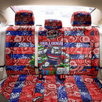 Bulldogs Football Merry Christmas Back Car Seat Cover Indigenous Australian Art