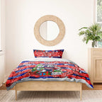 Bulldogs Football Merry Christmas Bedding Set Indigenous Australian Art