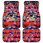 Bulldogs Football Merry Christmas Car Mats Indigenous Australian Art