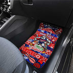 Bulldogs Football Merry Christmas Car Mats Indigenous Australian Art