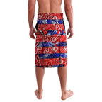 Custom Bulldogs Football Merry Christmas Lavalava Indigenous Australian Art
