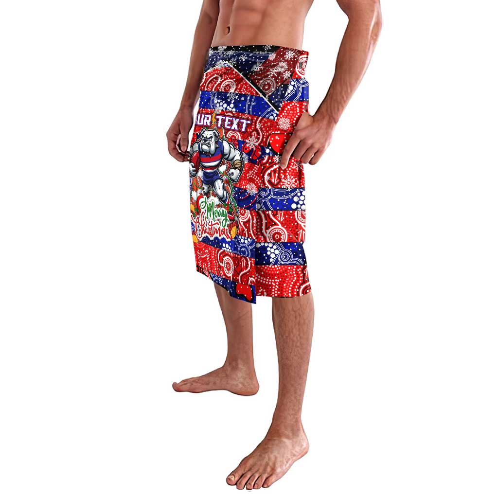 Custom Bulldogs Football Merry Christmas Lavalava Indigenous Australian Art