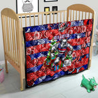 Bulldogs Football Merry Christmas Quilt Indigenous Australian Art
