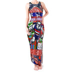 Custom Bulldogs Football Merry Christmas Tank Maxi Dress Indigenous Australian Art
