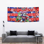 Bulldogs Football Merry Christmas Tapestry Indigenous Australian Art