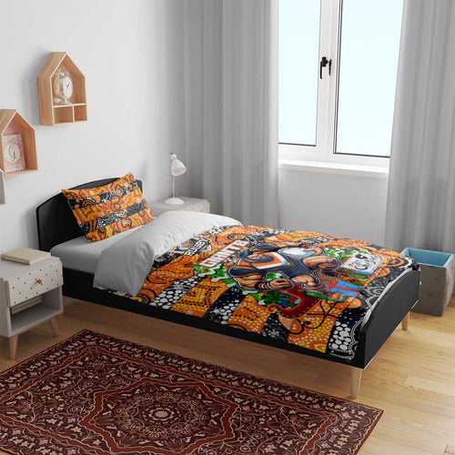 Giants Football Merry Christmas Bedding Set Indigenous Australian Art