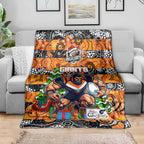 Giants Football Merry Christmas Blanket Indigenous Australian Art