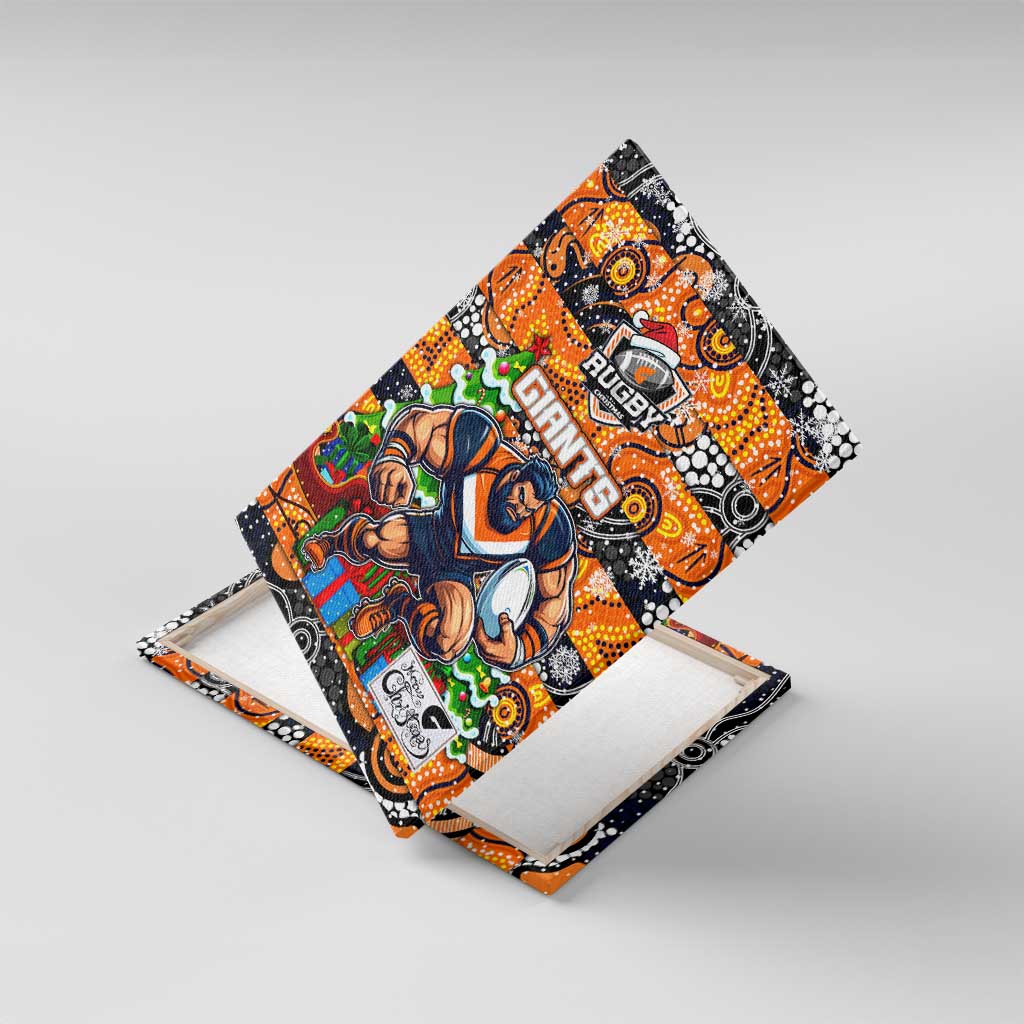 Giants Football Merry Christmas Canvas Wall Art Indigenous Australian Art
