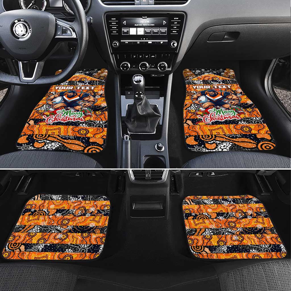 Giants Football Merry Christmas Car Mats Indigenous Australian Art