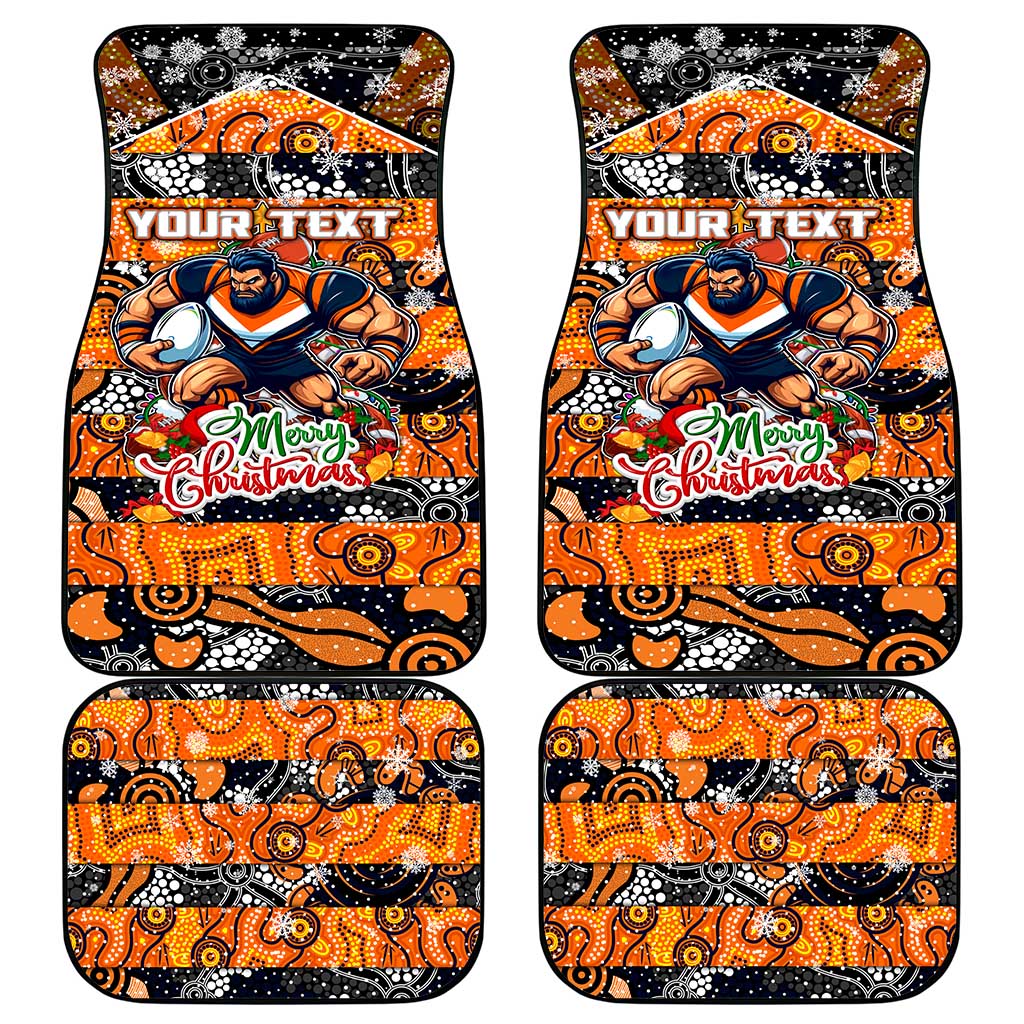 Giants Football Merry Christmas Car Mats Indigenous Australian Art
