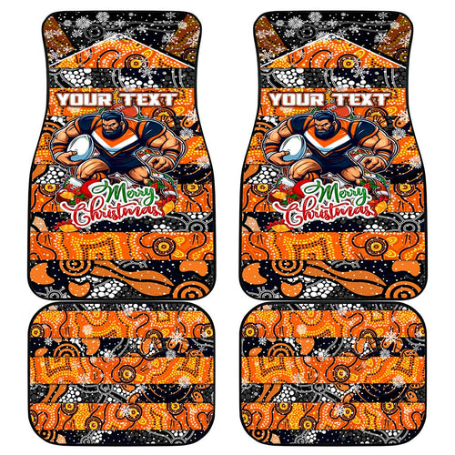 Giants Football Merry Christmas Car Mats Indigenous Australian Art