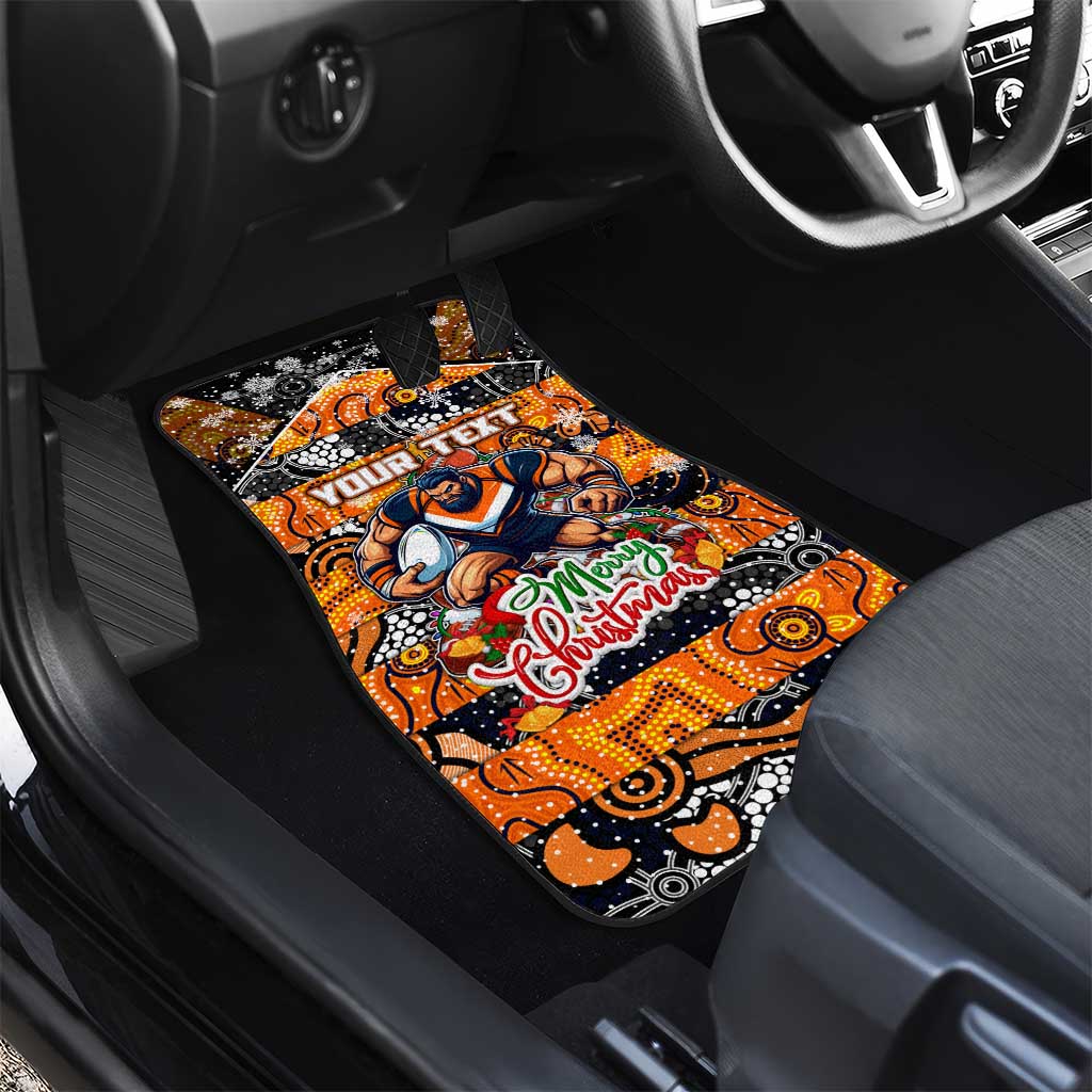Giants Football Merry Christmas Car Mats Indigenous Australian Art