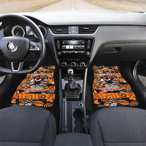 Giants Football Merry Christmas Car Mats Indigenous Australian Art