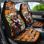 Giants Football Merry Christmas Car Seat Cover Indigenous Australian Art