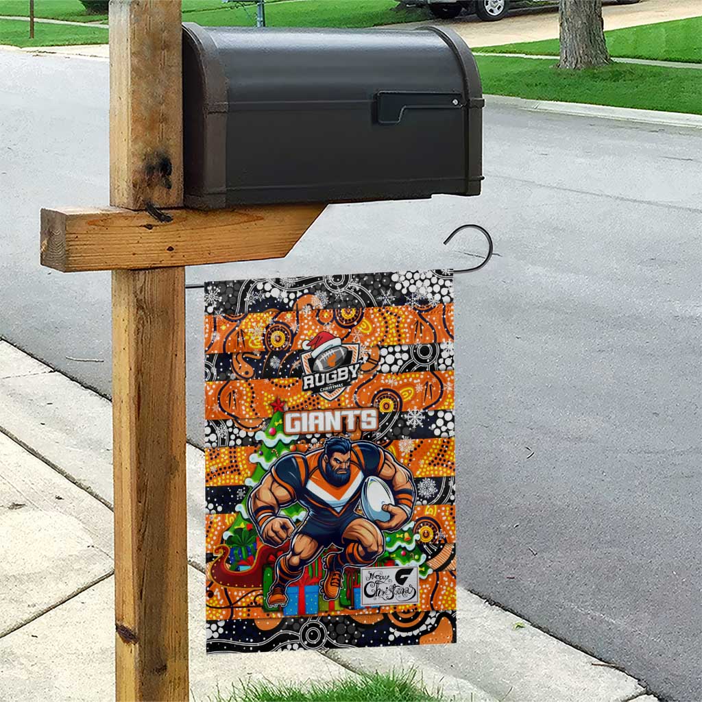 Giants Football Merry Christmas Garden Flag Indigenous Australian Art