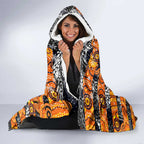 Giants Football Merry Christmas Hooded Blanket Indigenous Australian Art