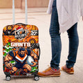 Giants Football Merry Christmas Luggage Cover Indigenous Australian Art