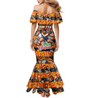 Custom Giants Rugby Merry Christmas Mermaid Dress Indigenous Australian Art