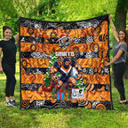 Giants Football Merry Christmas Quilt Indigenous Australian Art