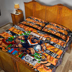 Giants Football Merry Christmas Quilt Bed Set Indigenous Australian Art