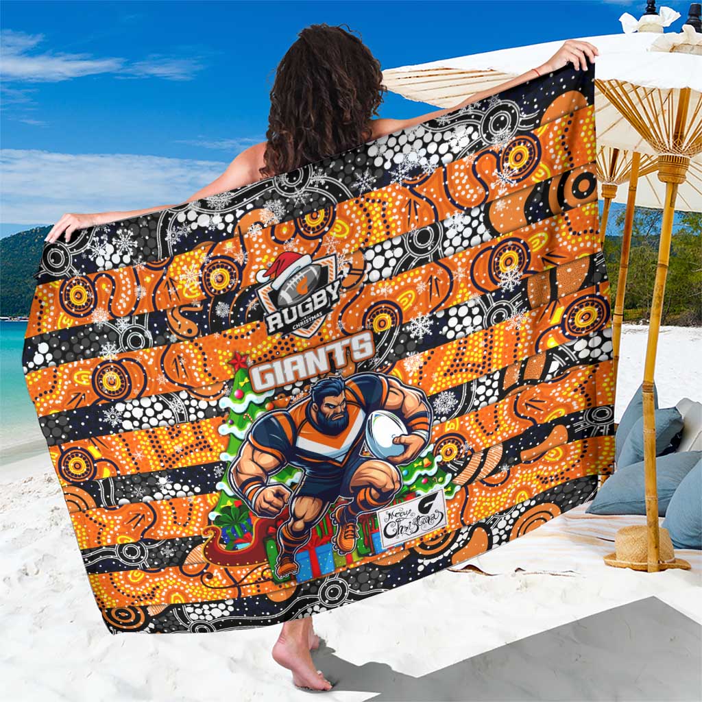 Giants Football Merry Christmas Sarong Indigenous Australian Art