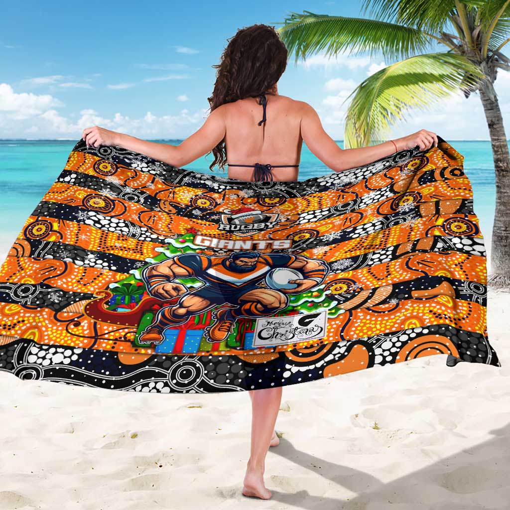 Giants Football Merry Christmas Sarong Indigenous Australian Art