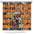 Giants Football Merry Christmas Shower Curtain Indigenous Australian Art