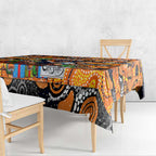 Giants Football Merry Christmas Tablecloth Indigenous Australian Art