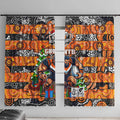 Giants Football Merry Christmas Window Curtain Indigenous Australian Art