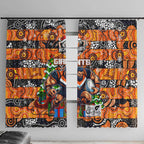 Giants Football Merry Christmas Window Curtain Indigenous Australian Art