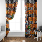 Giants Football Merry Christmas Window Curtain Indigenous Australian Art