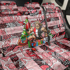 Saints Football Merry Christmas Back Car Seat Cover Indigenous Australian Art