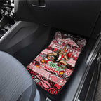 Saints Football Merry Christmas Car Mats Indigenous Australian Art