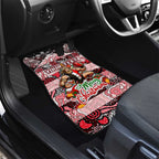 Saints Football Merry Christmas Car Mats Indigenous Australian Art