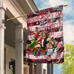 Saints Football Merry Christmas Garden Flag Indigenous Australian Art