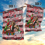 Saints Football Merry Christmas Garden Flag Indigenous Australian Art