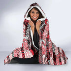 Saints Football Merry Christmas Hooded Blanket Indigenous Australian Art