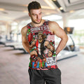 Custom Saints Rugby Merry Christmas Men Tank Top Indigenous Australian Art