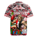 Custom Saints Rugby Merry Christmas Rugby Jersey Indigenous Australian Art