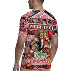 Custom Saints Rugby Merry Christmas Rugby Jersey Indigenous Australian Art
